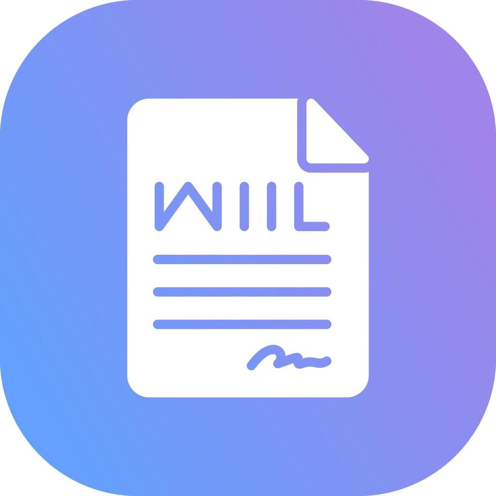 Last Will Creative Icon Design vector