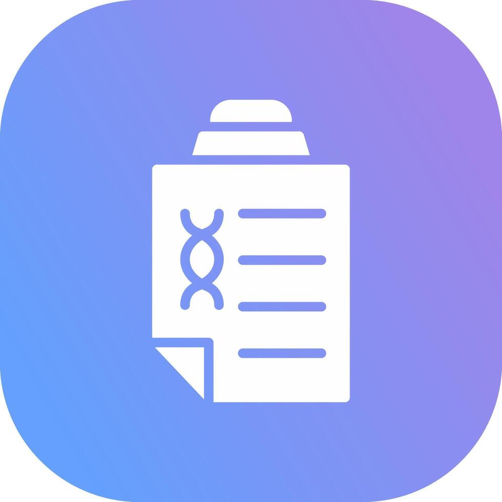DNA Test Creative Icon Design vector