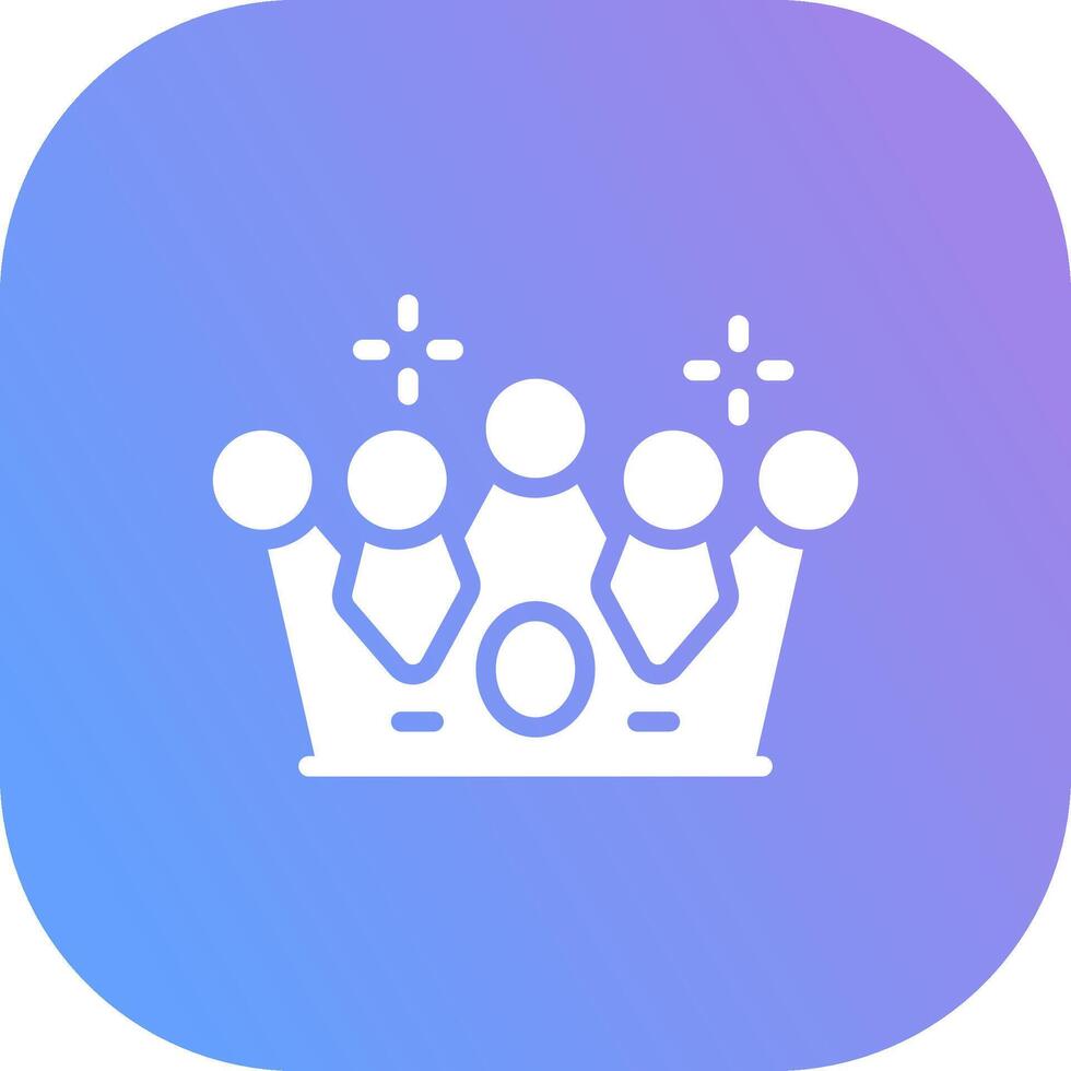 Crown Creative Icon Design vector