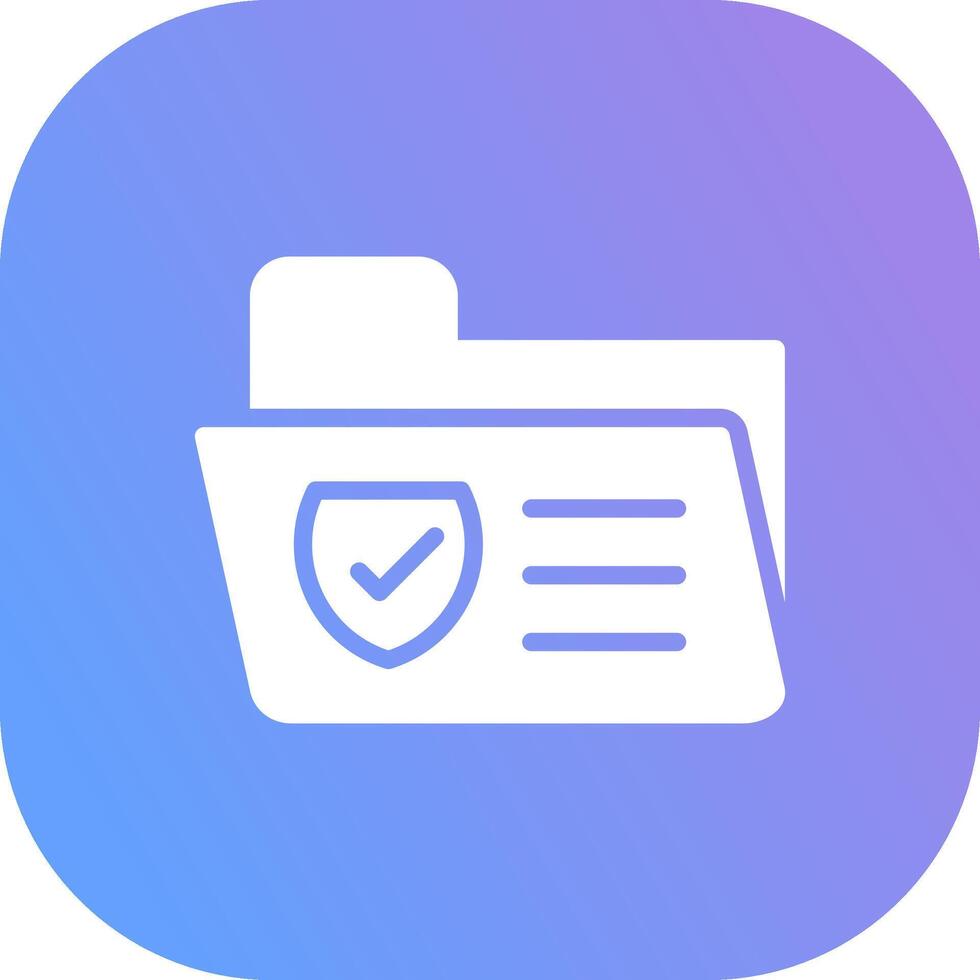 Secured Backup Creative Icon Design vector