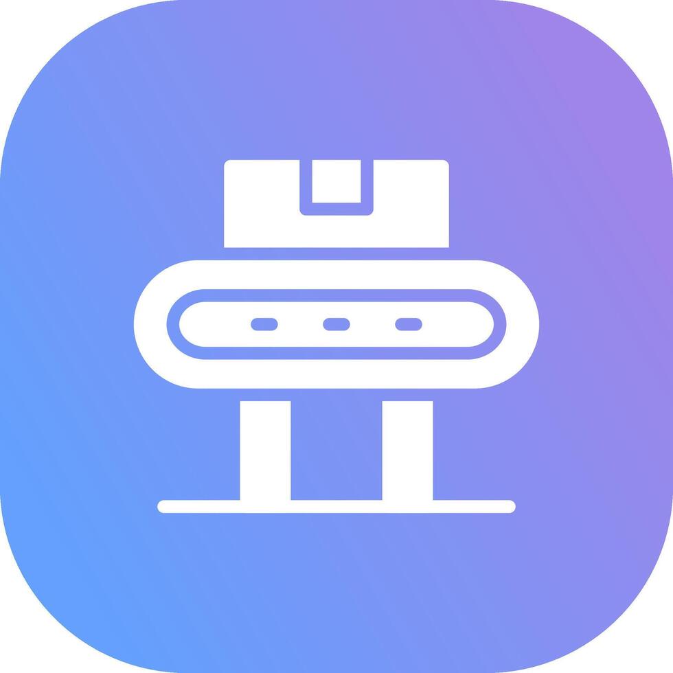 Conveyor Belt Creative Icon Design vector