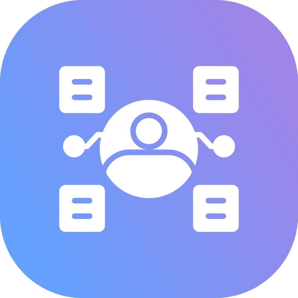User Predictions Creative Icon Design vector