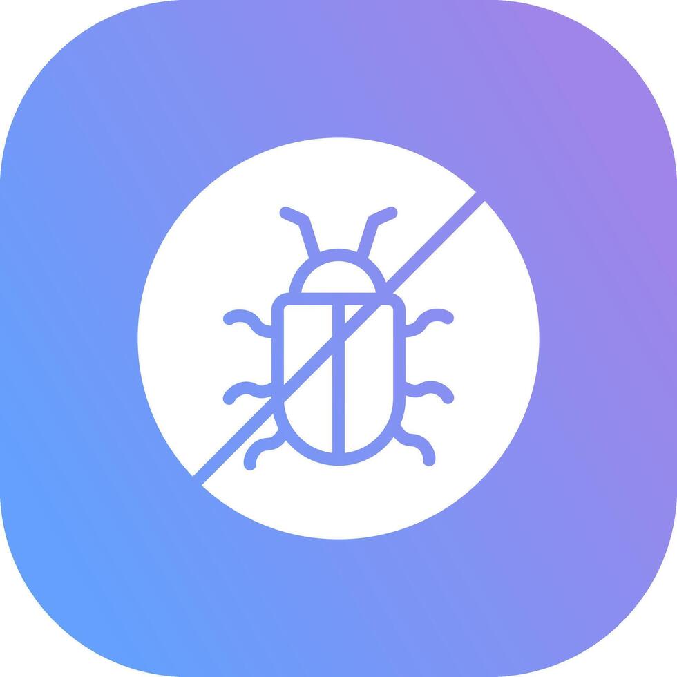 No Bug Creative Icon Design vector