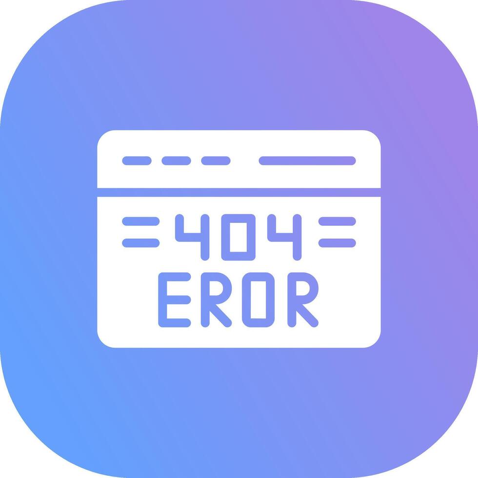 404 Error Creative Icon Design vector