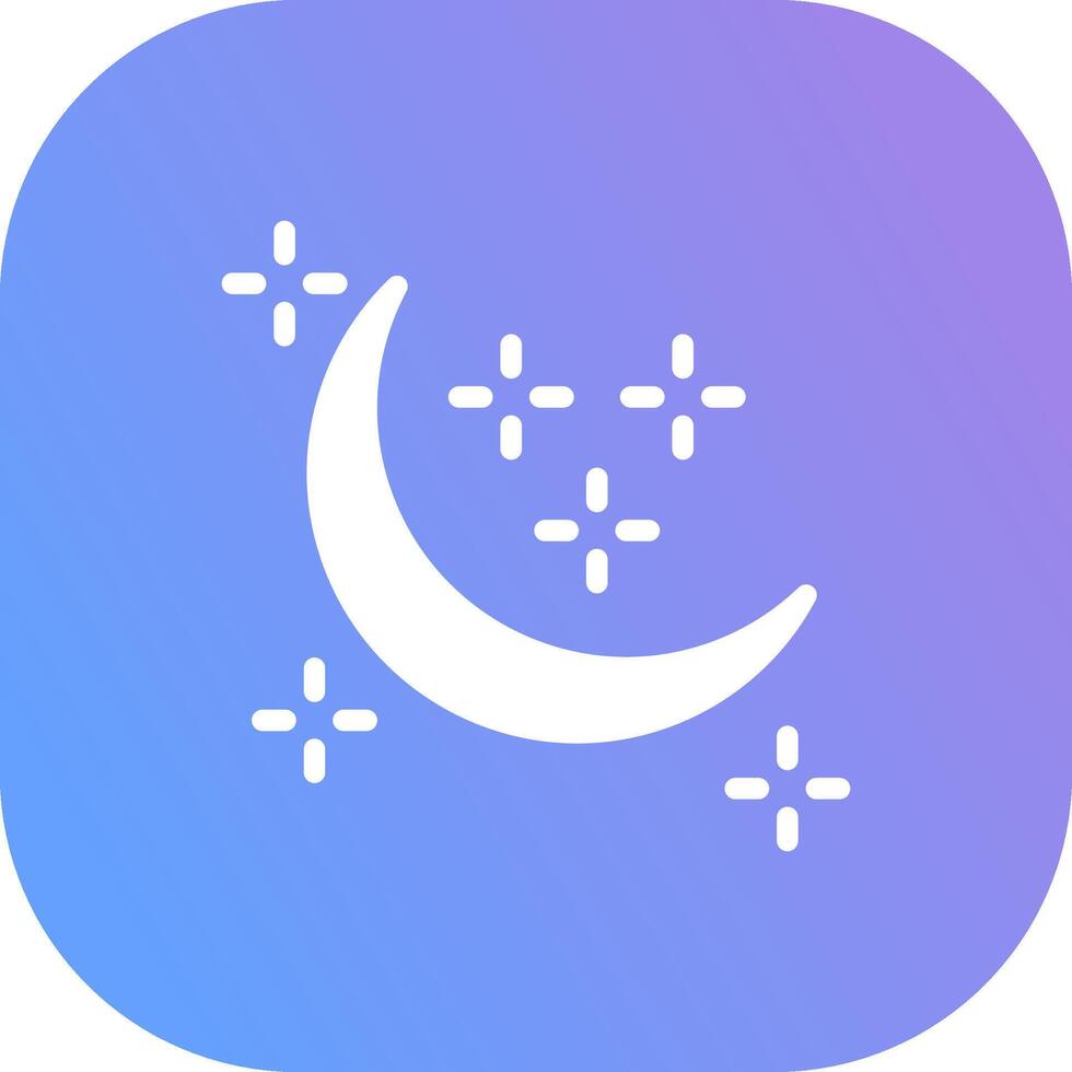 New Moon Creative Icon Design vector