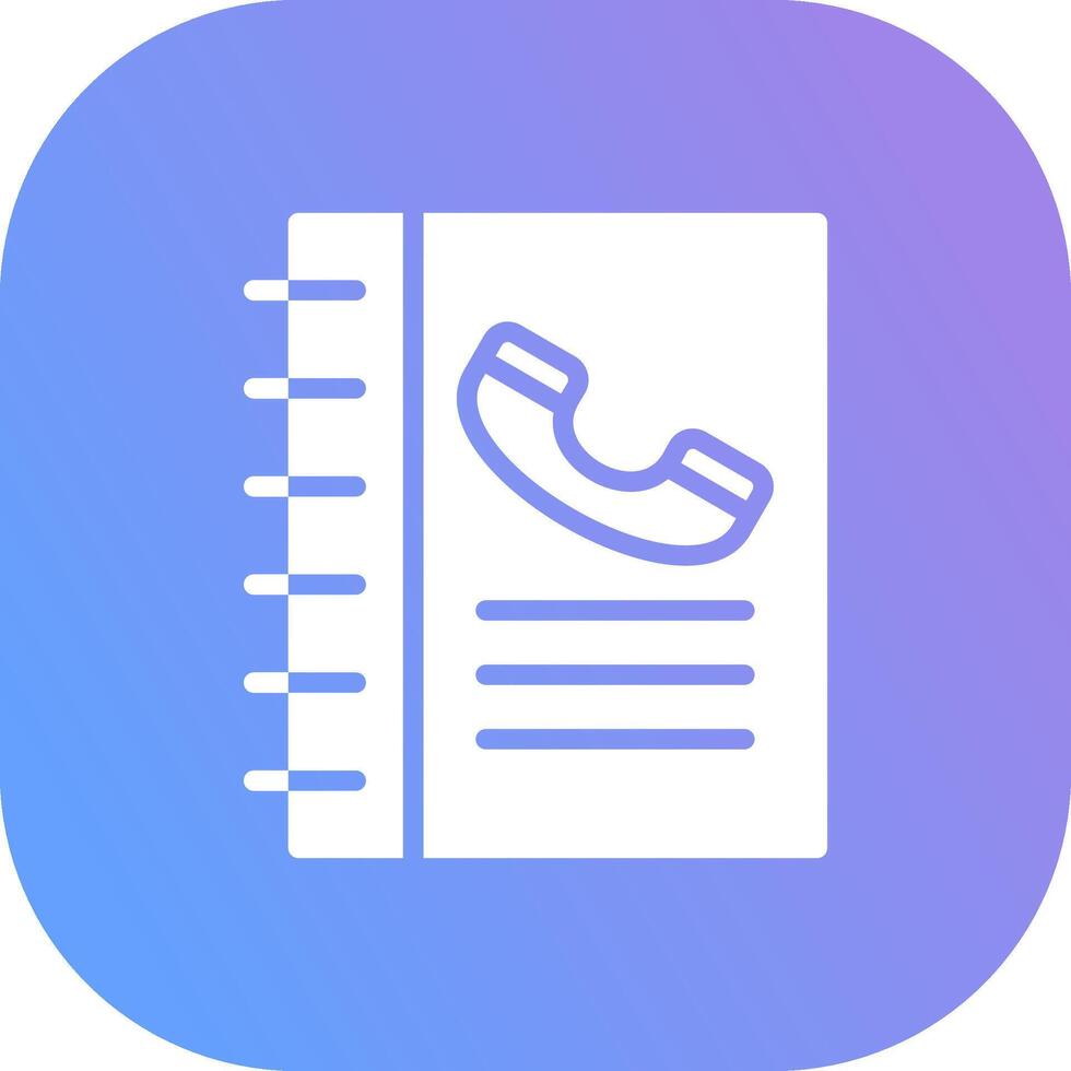 Phone Book Creative Icon Design vector