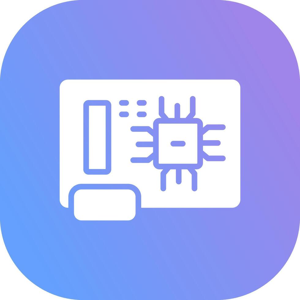 Circuit Board Creative Icon Design vector