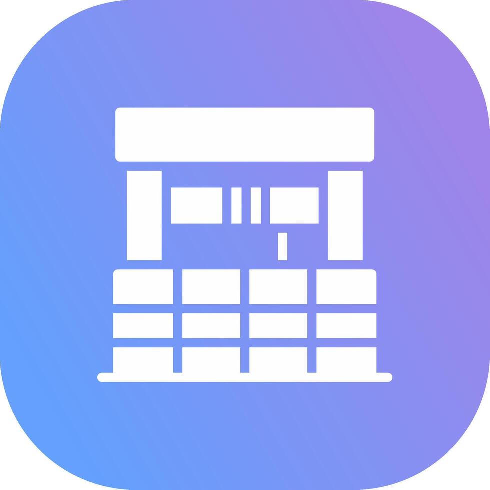 Water Well Creative Icon Design vector