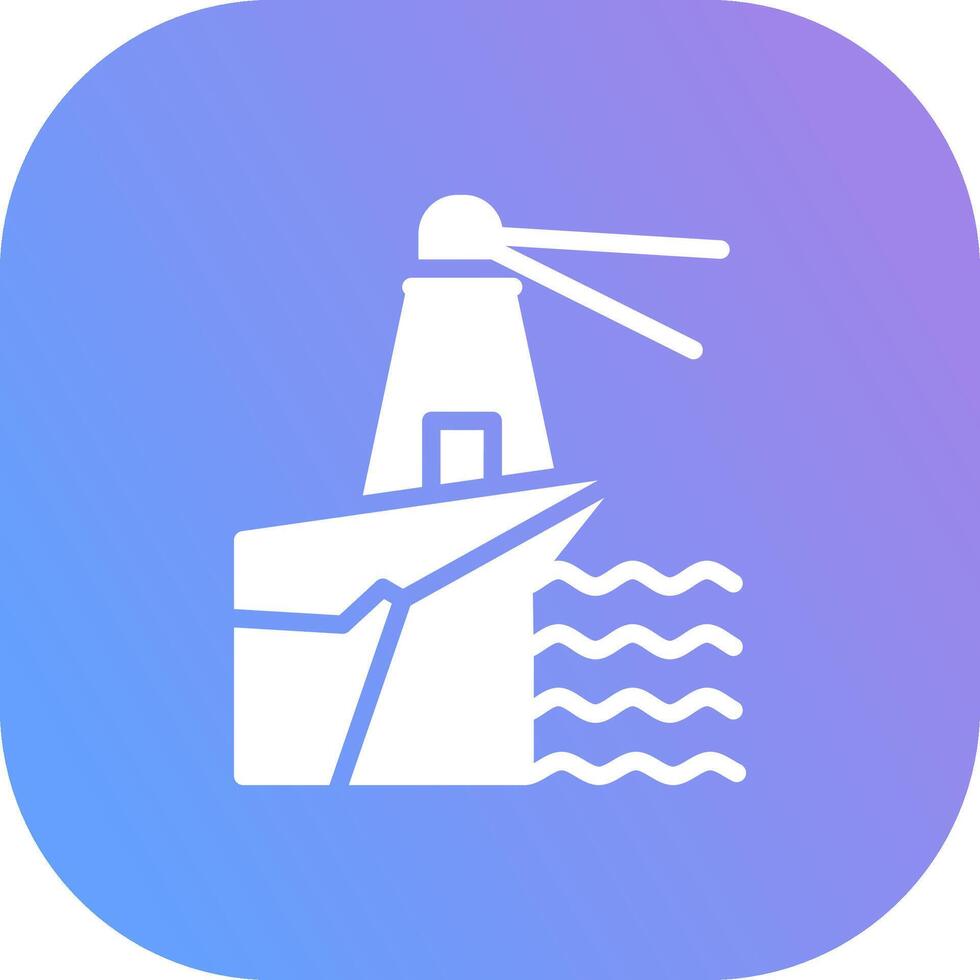 Lighthouse Landscape Creative Icon Design vector