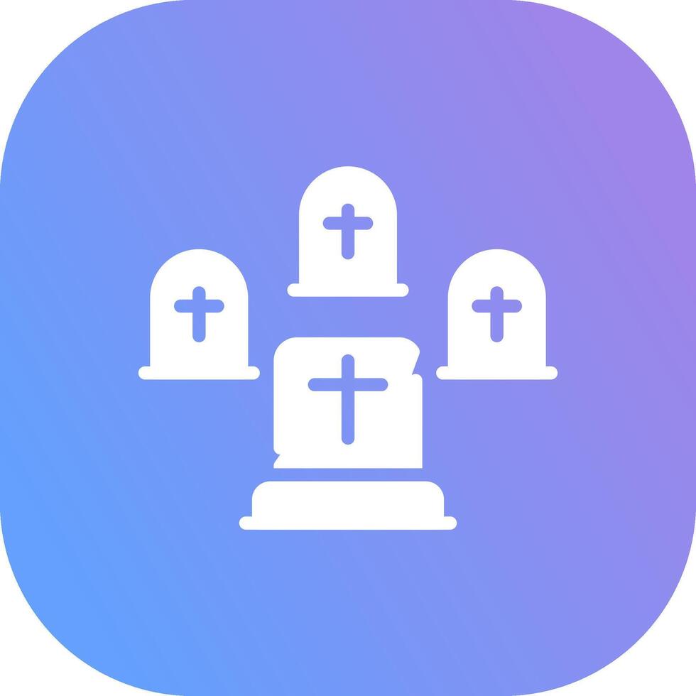 Graveyard Creative Icon Design vector