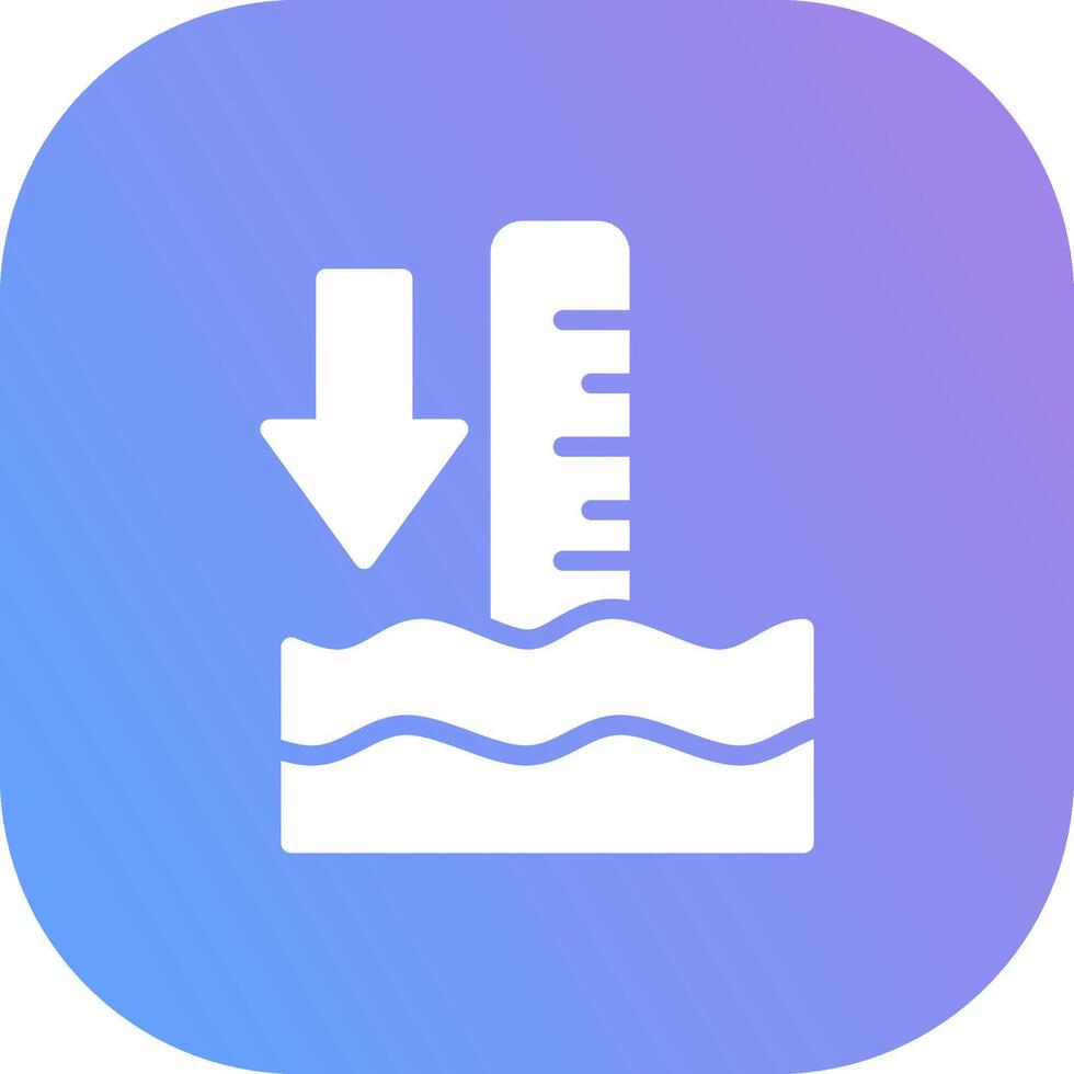 Low Tide Creative Icon Design vector