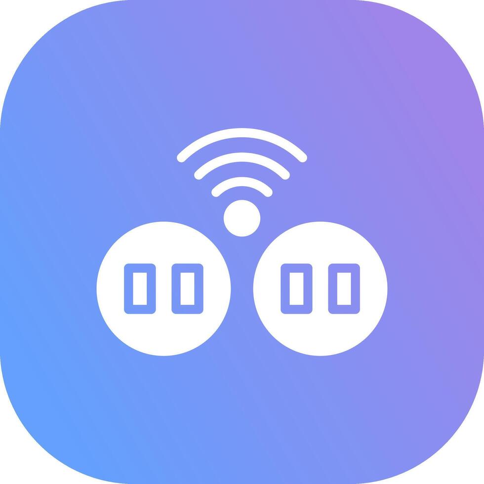 Smart Socket Creative Icon Design vector