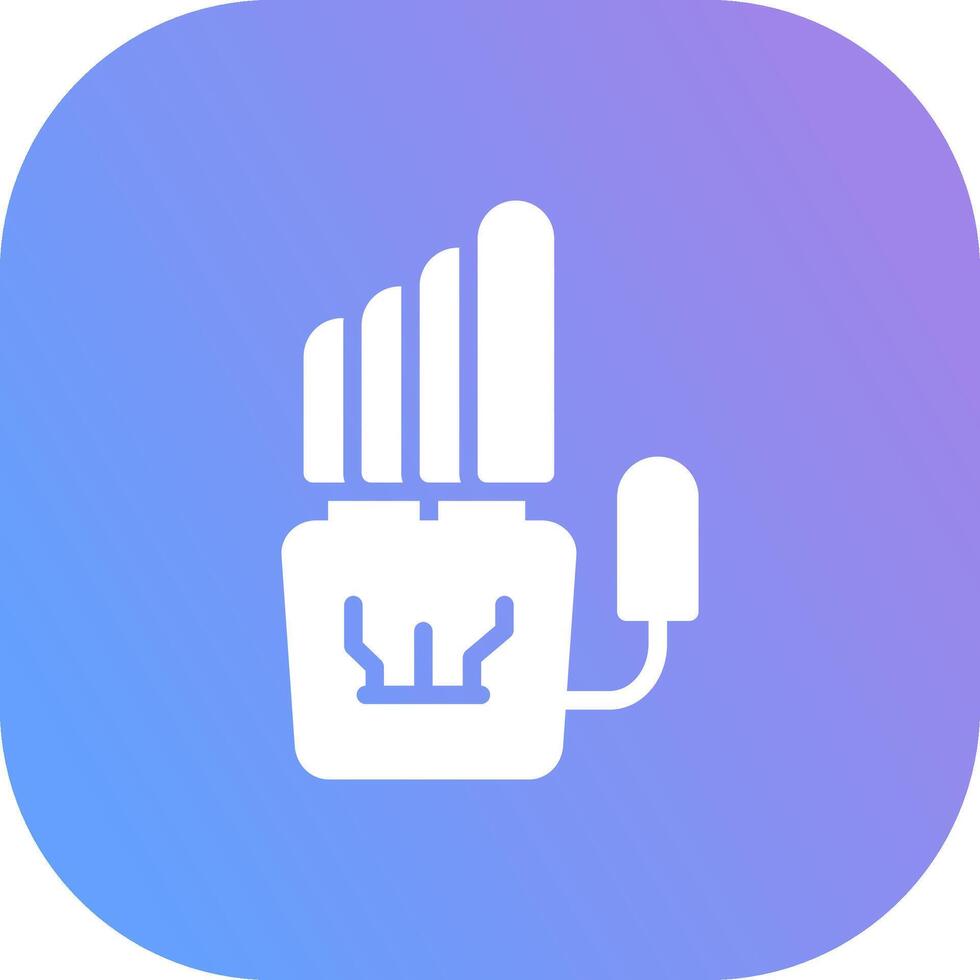 Robot Hand Creative Icon Design vector