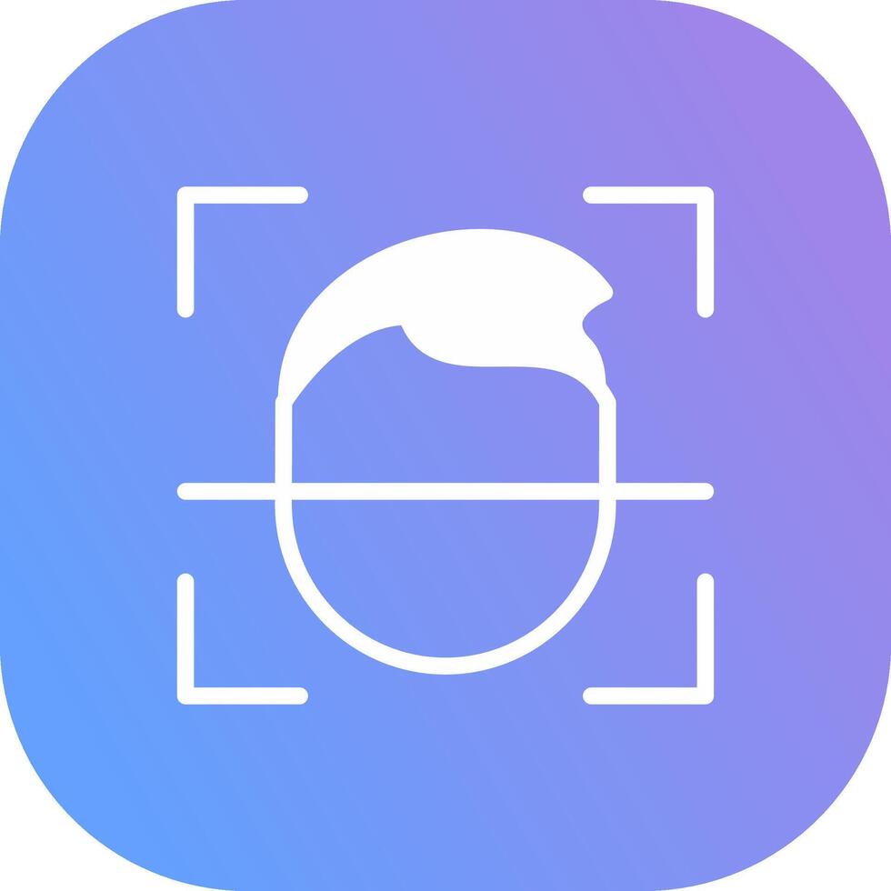 Face Id Creative Icon Design vector