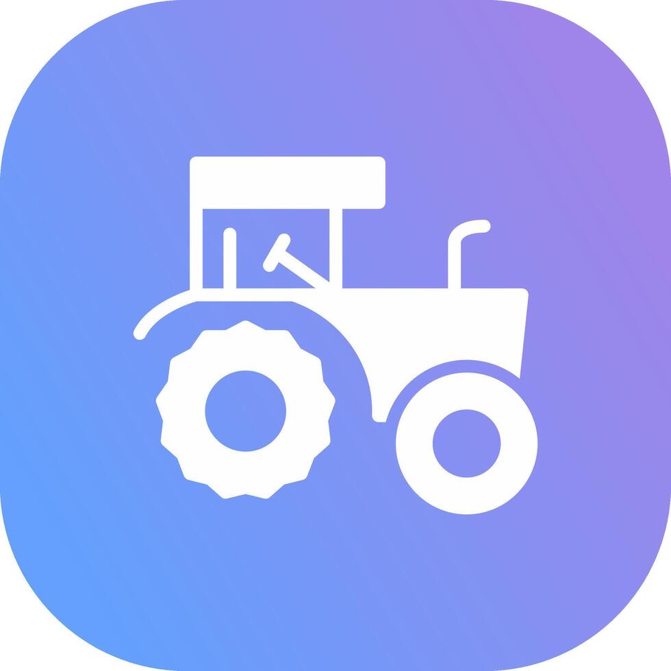 Tractor Creative Icon Design vector