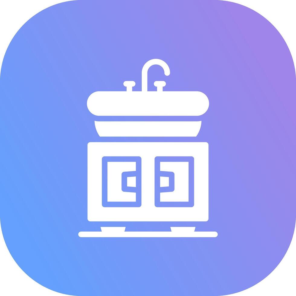 Washbasin Creative Icon Design vector