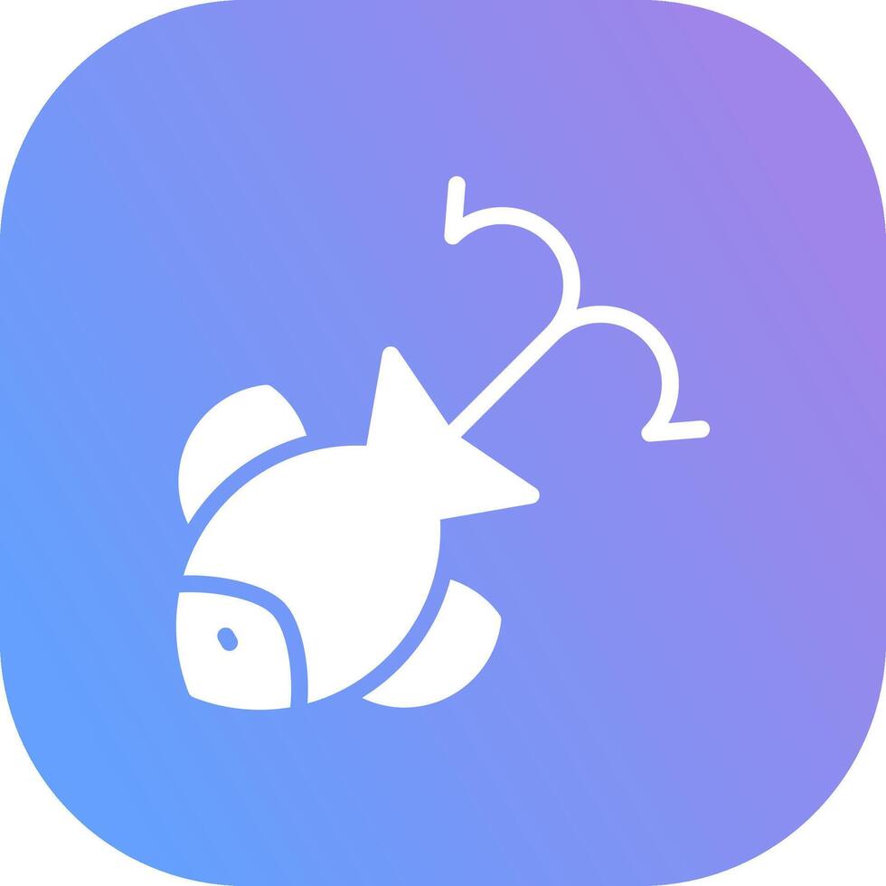 Fish Attractant Creative Icon Design vector
