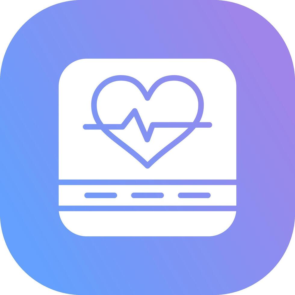 Heart Rate Creative Icon Design vector