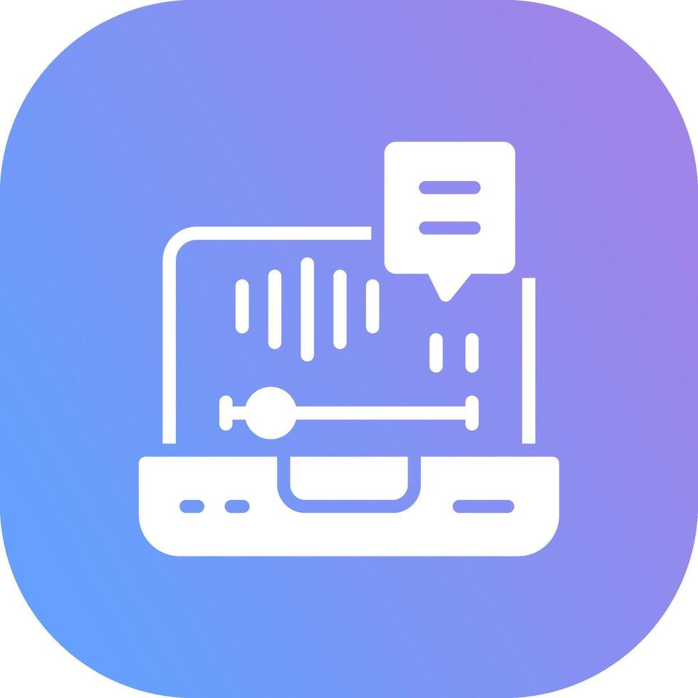 Voice Mail Creative Icon Design vector
