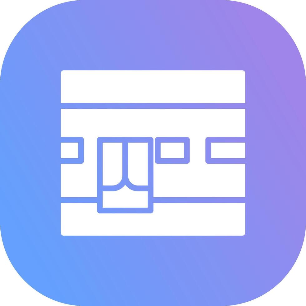 Kaaba Creative Icon Design vector