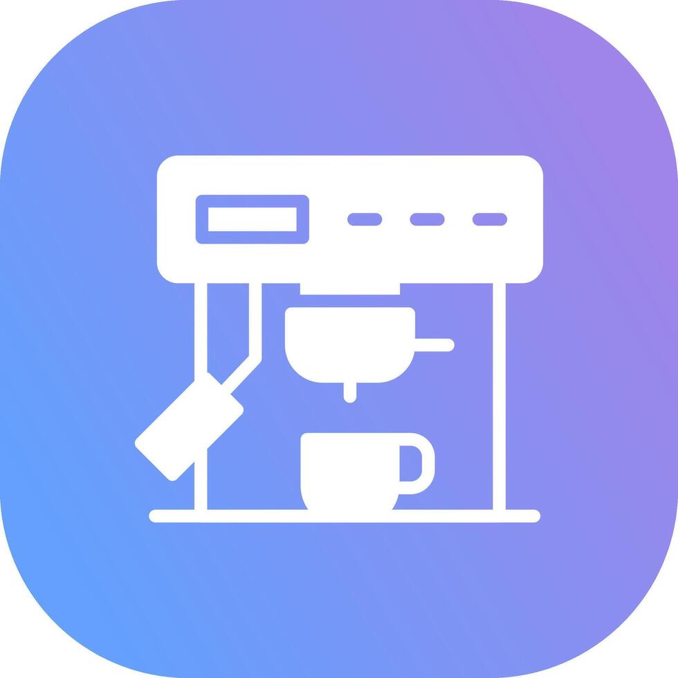 Coffee Machine Creative Icon Design vector