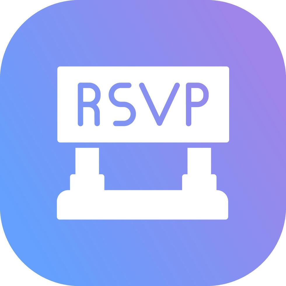 Rsvp Creative Icon Design vector
