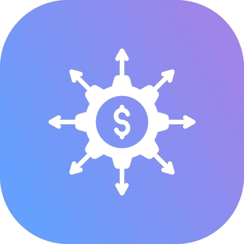 Crowdfunding Portal Creative Icon Design vector