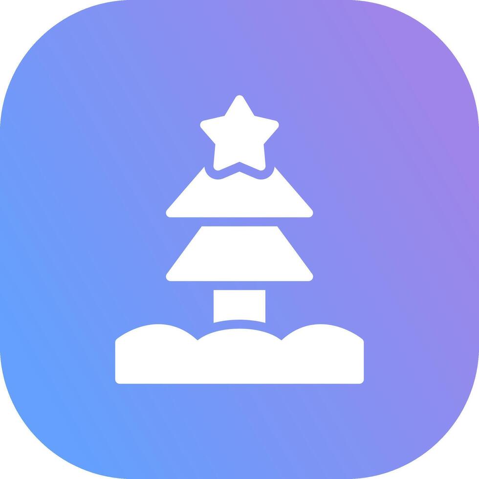 Christmas Tree Creative Icon Design vector