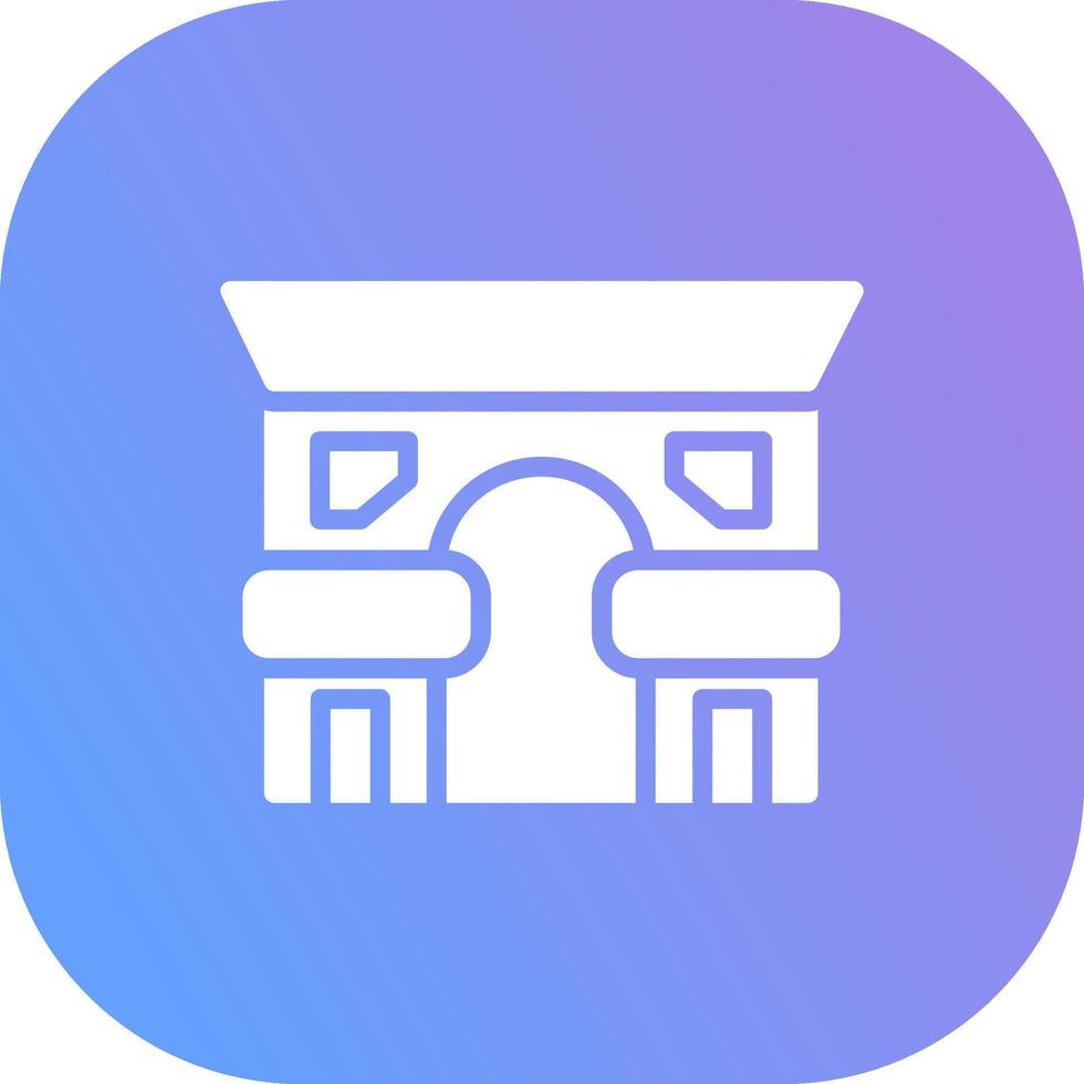 Arc De Triomphe Creative Icon Design vector