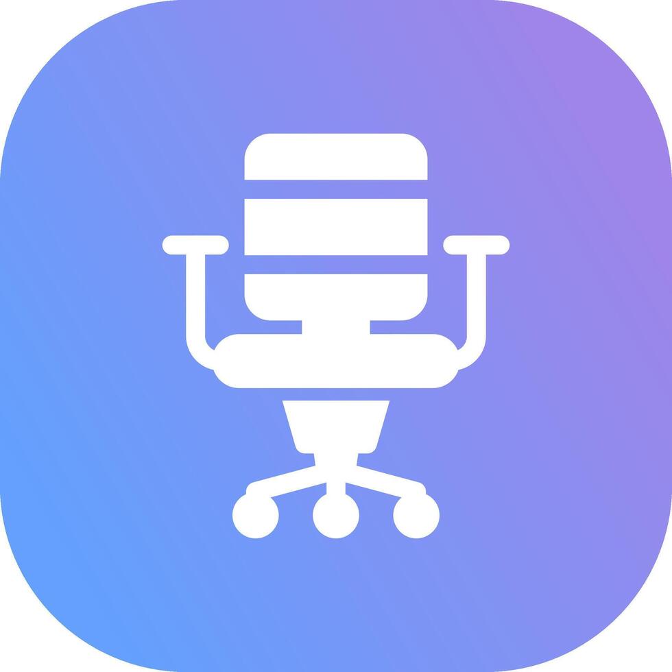 Office Chair Creative Icon Design vector