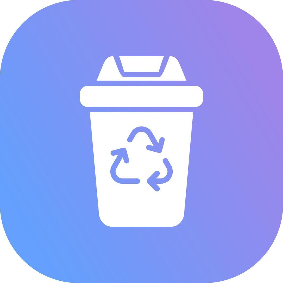 Recycling Bin Creative Icon Design vector