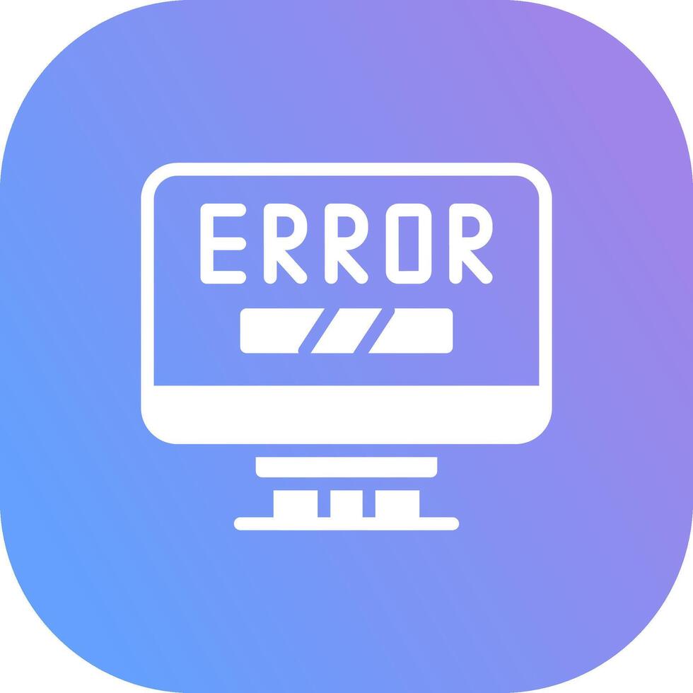 Error Creative Icon Design vector