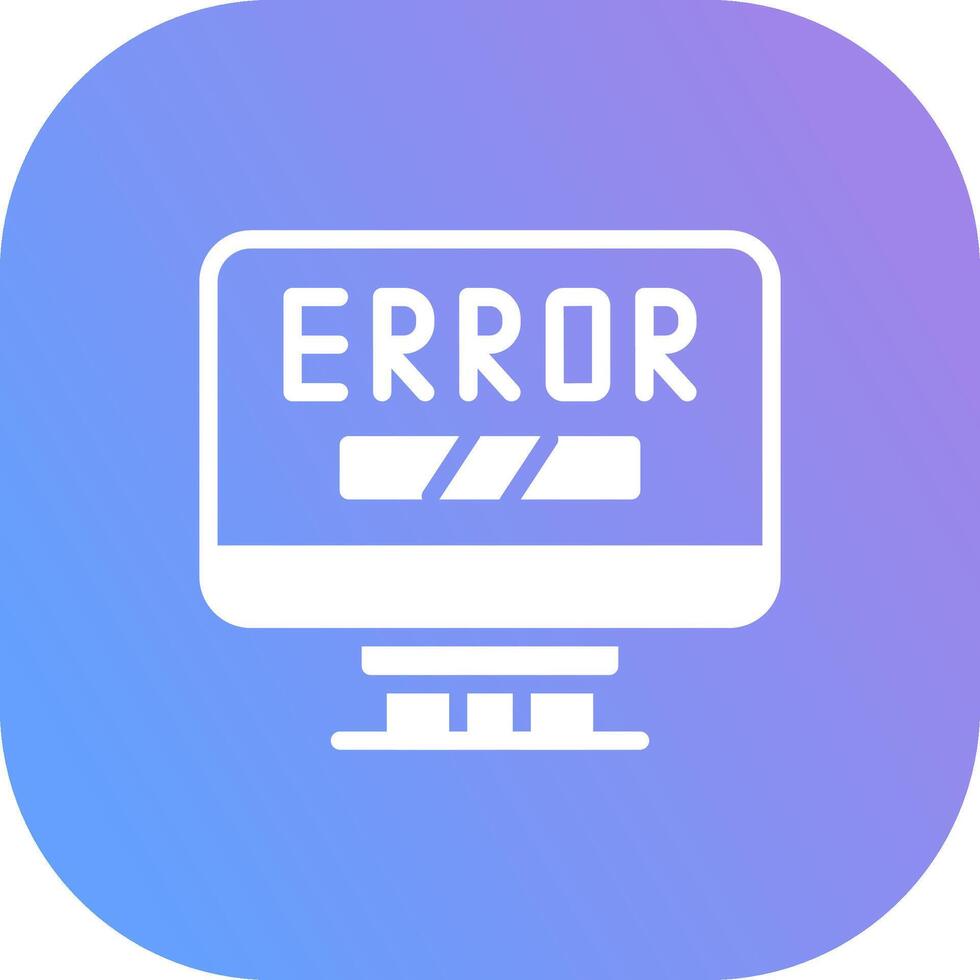 Error Creative Icon Design vector