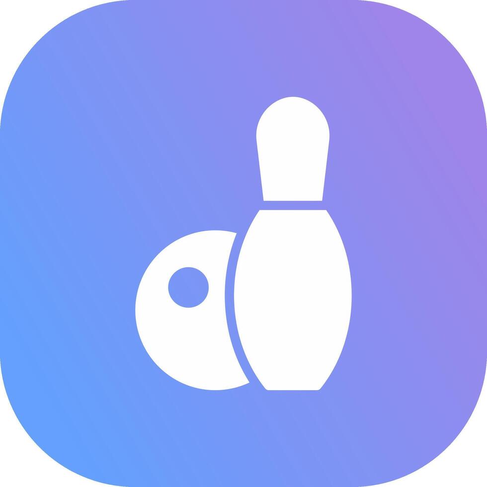 Bowling Creative Icon Design vector