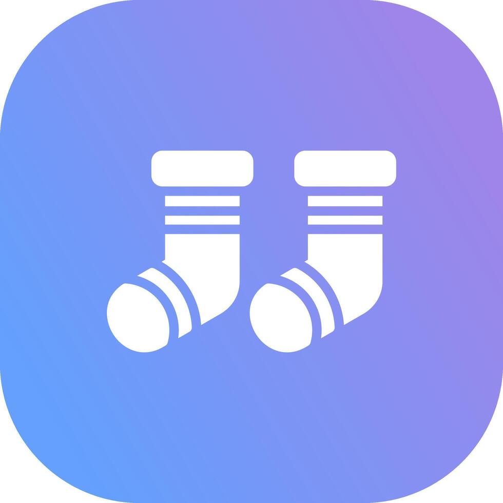 Baby Socks Creative Icon Design vector