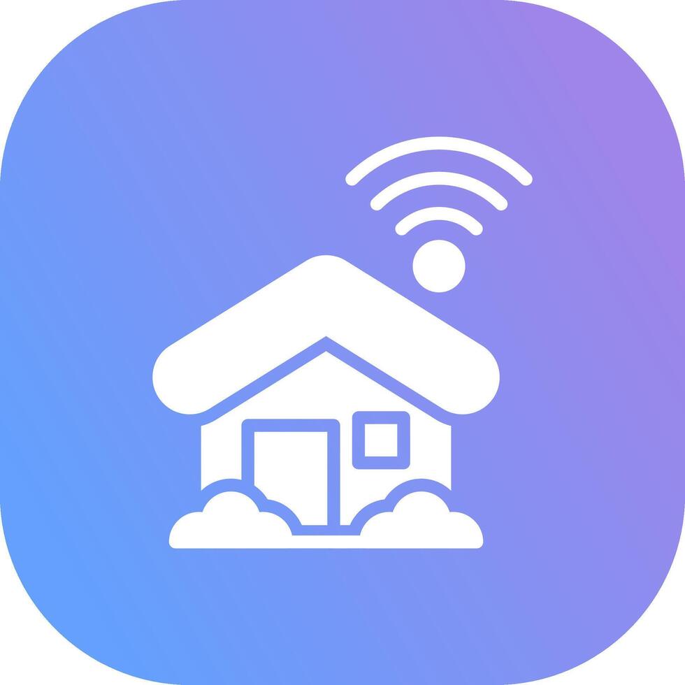 Smart Home Creative Icon Design vector