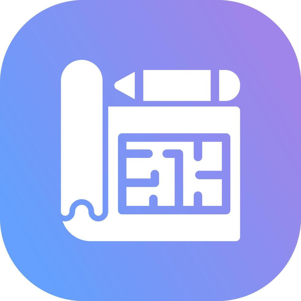 Blueprint Creative Icon Design vector