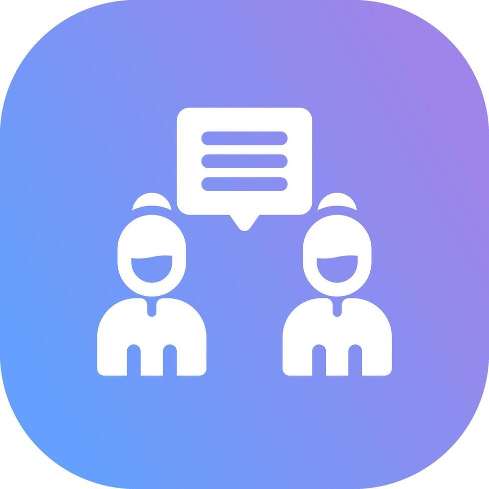 Discuss Creative Icon Design vector