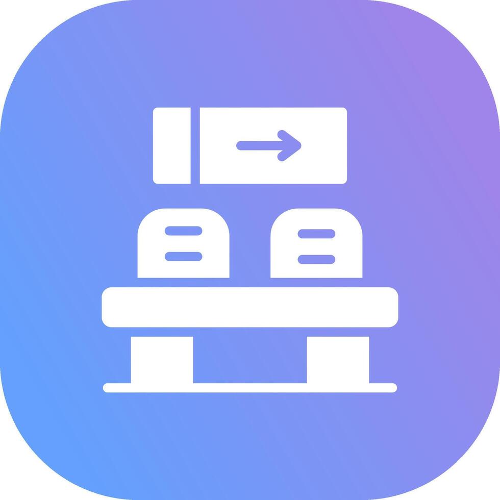 Waiting Room Creative Icon Design vector