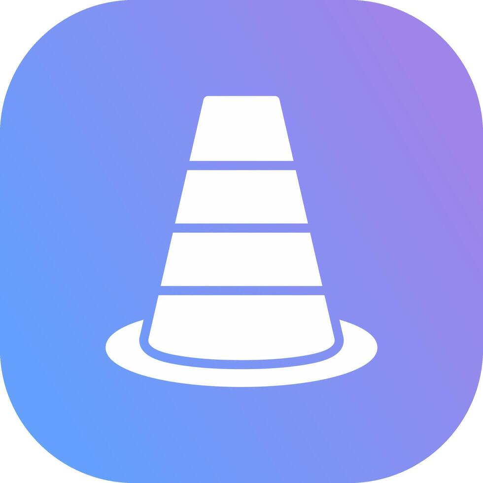 Traffic Cone Creative Icon Design vector