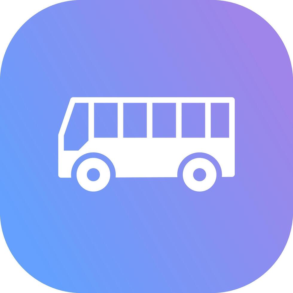 Bus Creative Icon Design vector