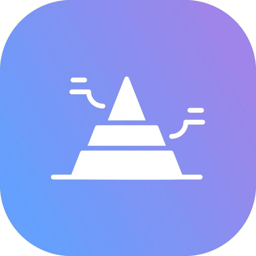 Basic Pyramid Creative Icon Design vector