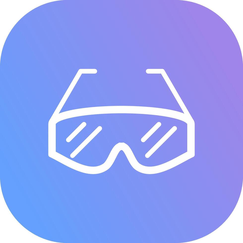 Lab Glasses Creative Icon Design vector