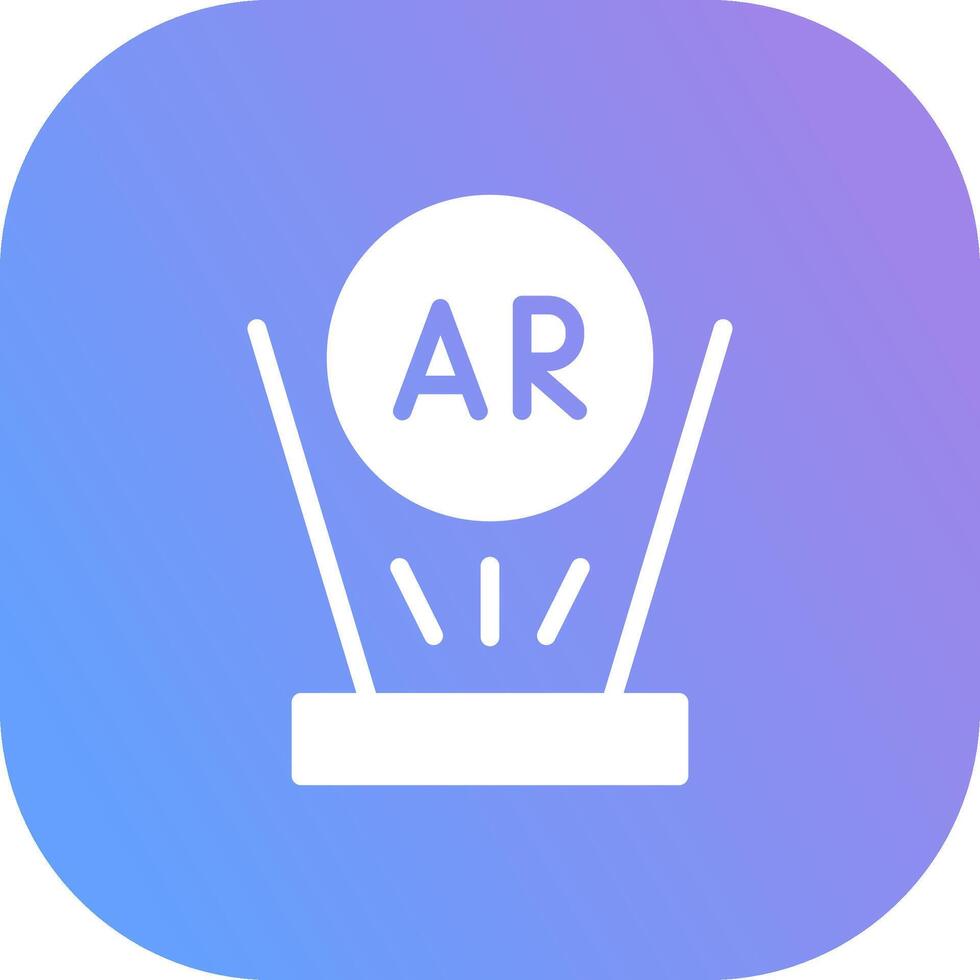 Augmented Reality Creative Icon Design vector