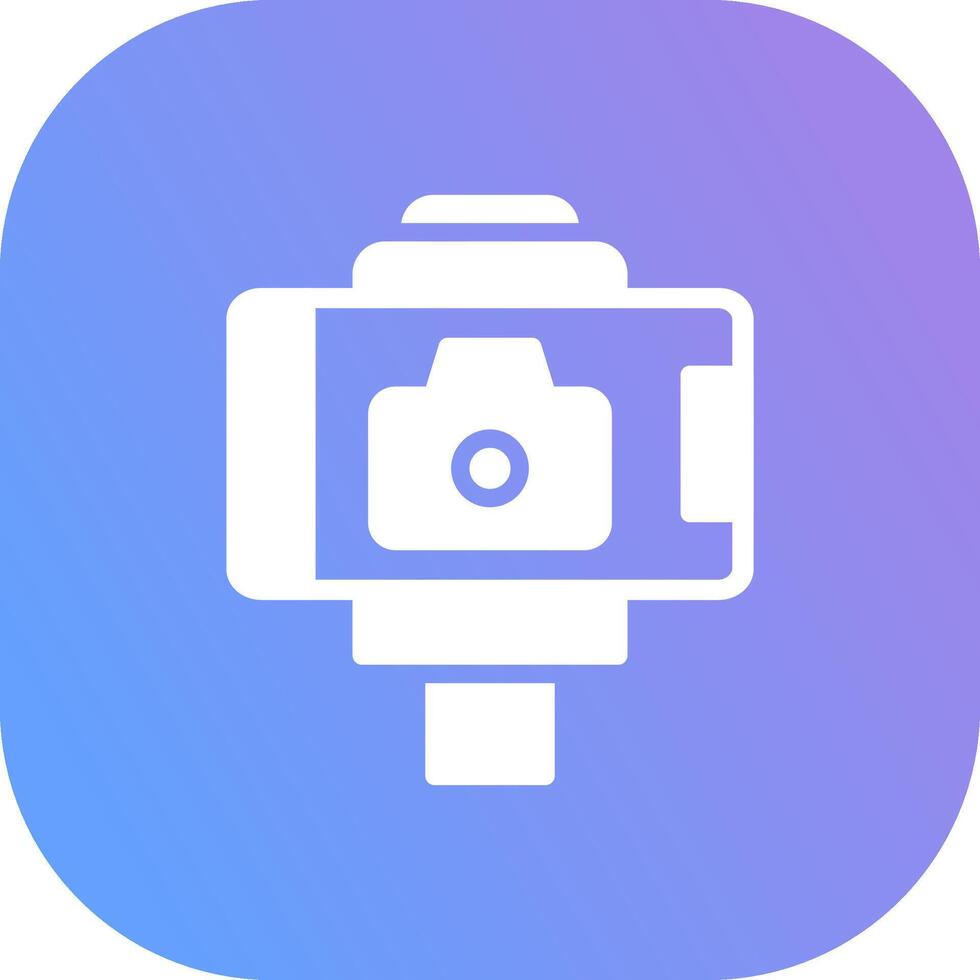 Selfie Stick Creative Icon Design vector