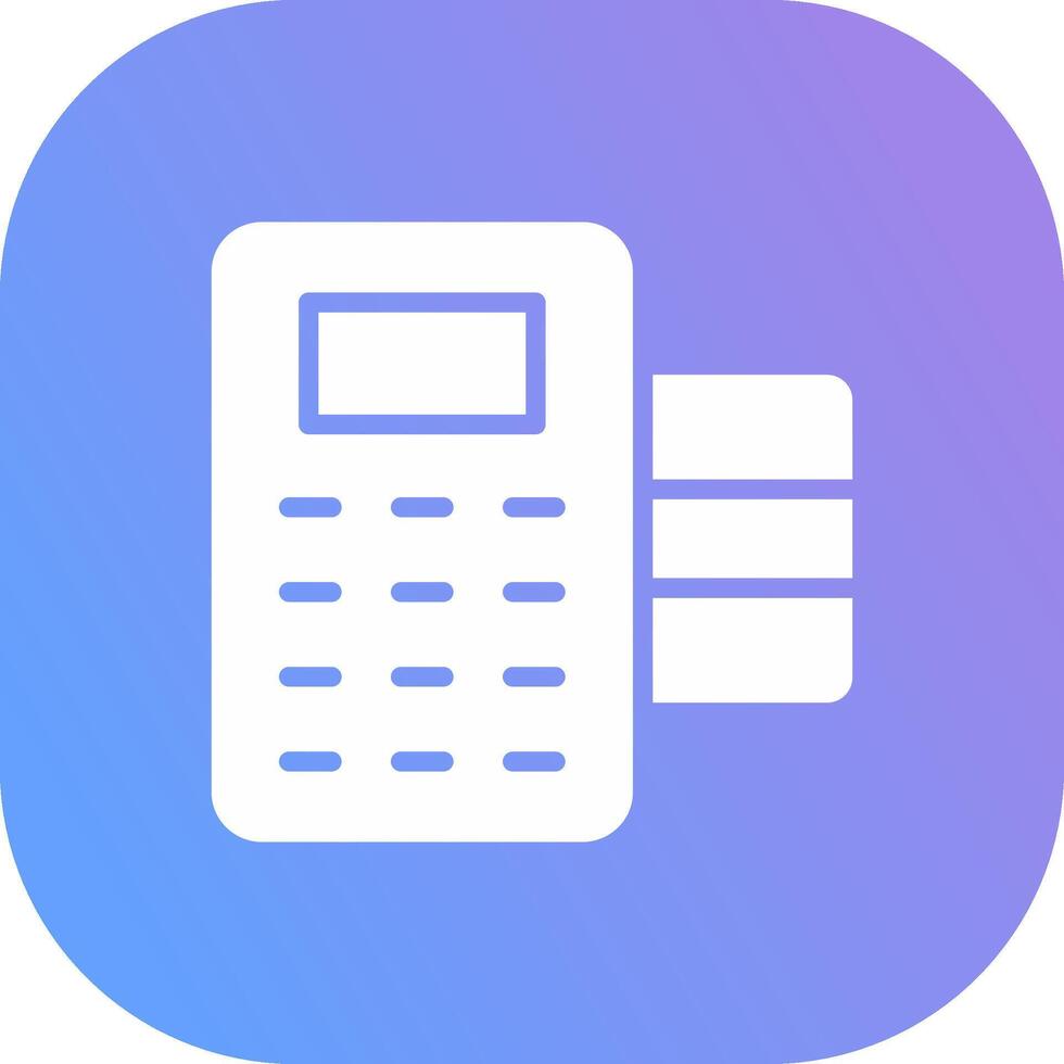 POS Terminal Creative Icon Design vector
