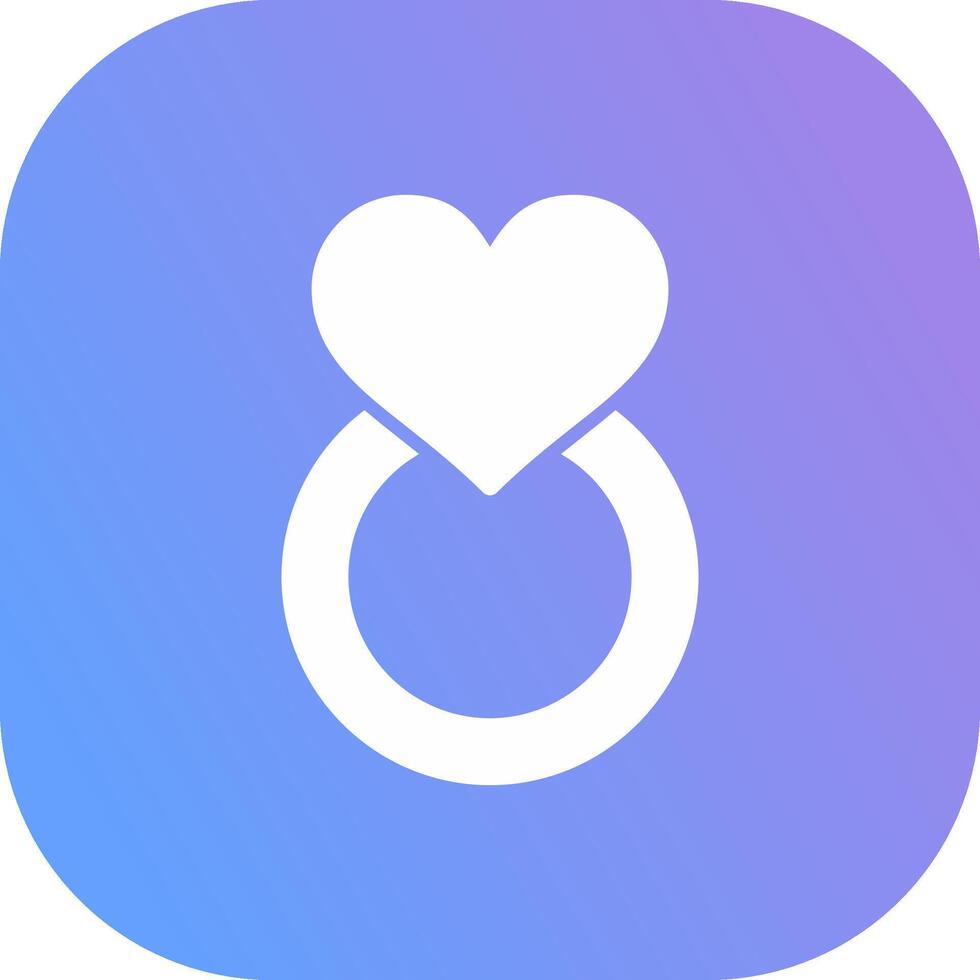 Engagement Ring Creative Icon Design vector