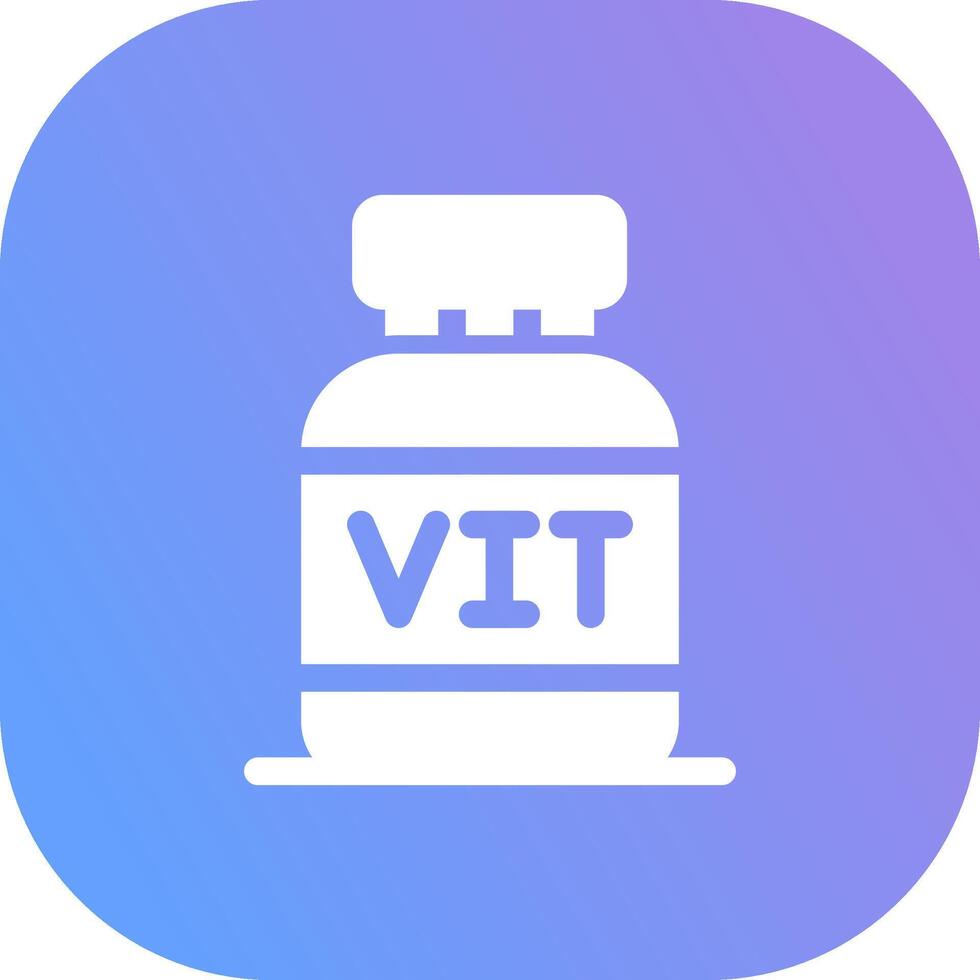 diseño de icono creativo de vitaminas vector