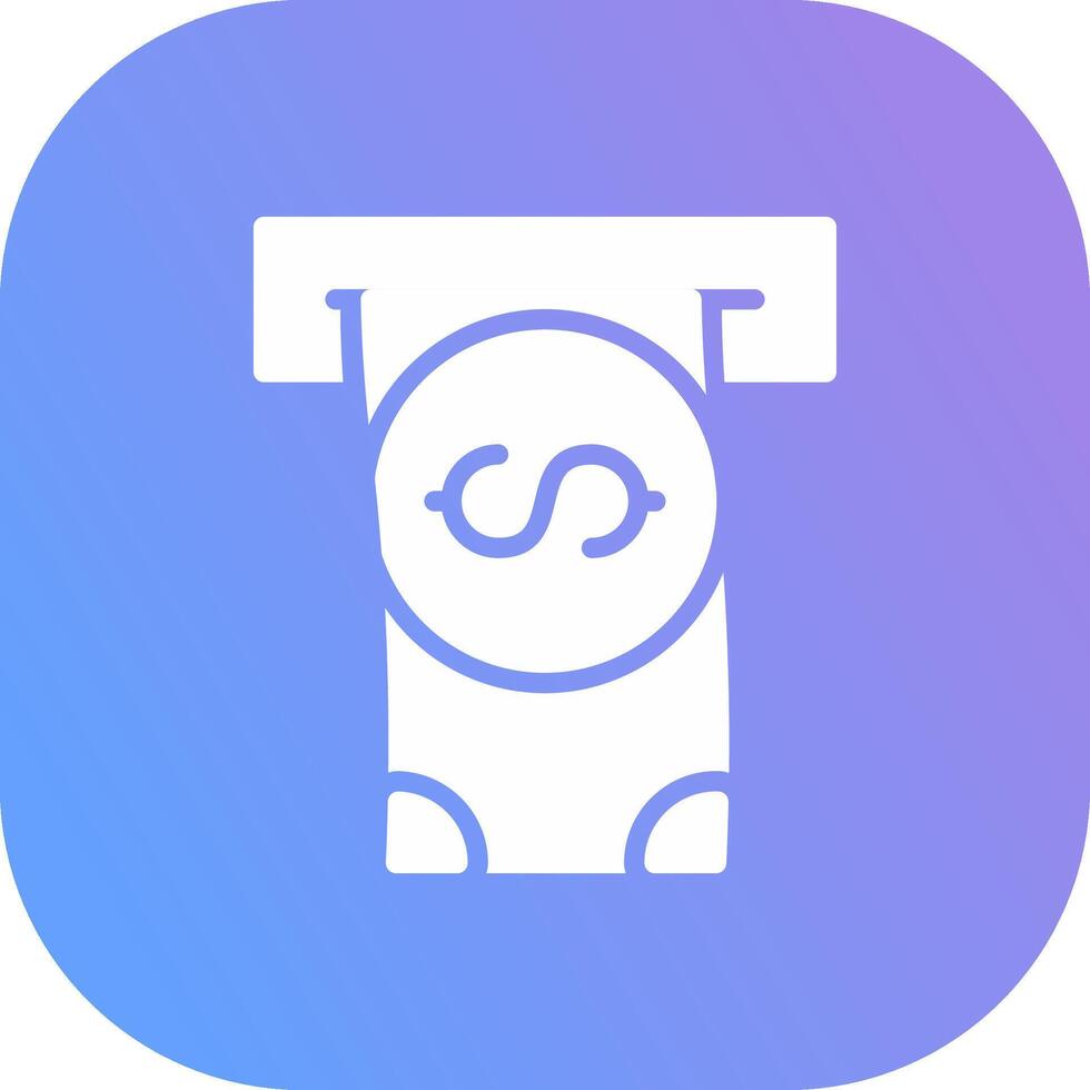 Withdrawal Creative Icon Design vector