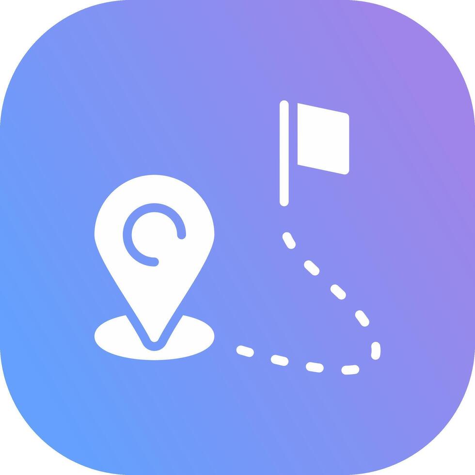 Route Creative Icon Design vector